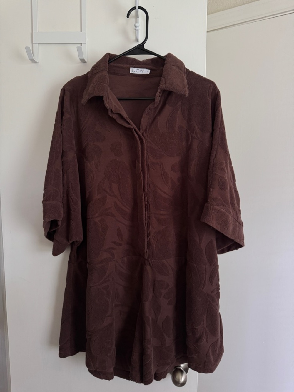 Terry Cloth Oversized Romper - by COCOWILLOW